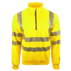 Zip-Sweater BORMIO SAFETY Gonzen, hi-vis Gelb