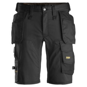 Snickers AllroundWork Stretch Shorts HP, Schwarz