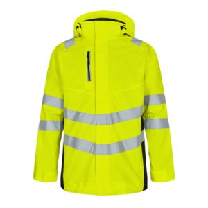 Safety Shellparka, Gelb/Schwarz