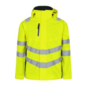Safety Shelljacke, Gelb/Blue Ink