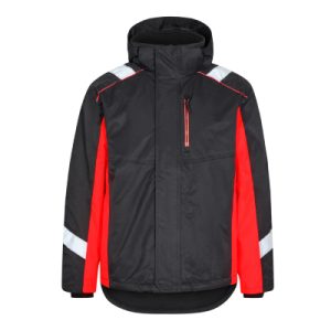 Cargo Winterjacke, Schwarz/Rot