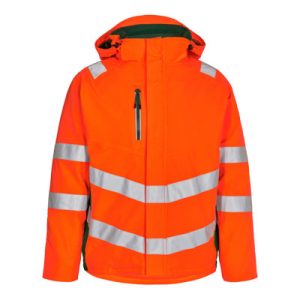Safety Winterjacke, Orange/Grün
