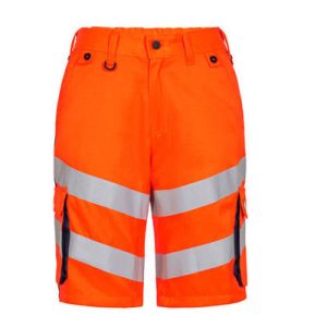 Safety Light Shorts, Orange/Blue ink