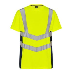 Safety T-Shirt, Gelb/Blue Ink