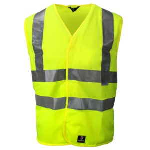 Weste BORMIO SAFETY Gäbris, hi-vis Gelb