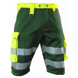 Shorts BORMIO SPIRIT Ubbe, Gelb/Dunkelgrün