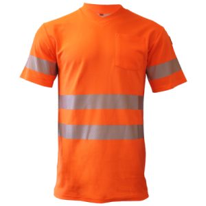 Warnschutz-Shirt BORMIO SAFETY Säntis, hi-vis Orange