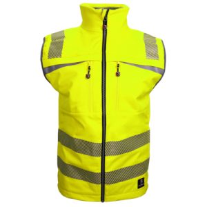 Softshellweste BORMIO SAFETY Gurten, hi-vis Gelb