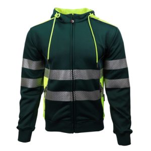 Hoodie BORMIO SPIRIT Urda, Gelb/Dunkelgrün