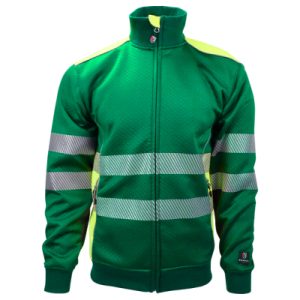 Sweatjacke BORMIO SPIRIT Varg, Gelb/Hellgrün
