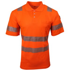 Warnschutz-Polo BORMIO SAFETY Röti, hi-vis Orange