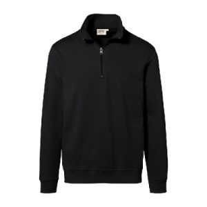 Zip-Sweatshirt Premium, schwarz