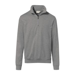 Zip-Sweatshirt Premium, grau meliert