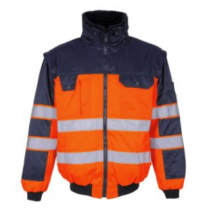 Livigno SAFE IMAGE Pilotjacke, hi-vis Orange/Marine