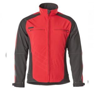 Dresden UNIQUE Softshelljacke, Rot/Schwarz
