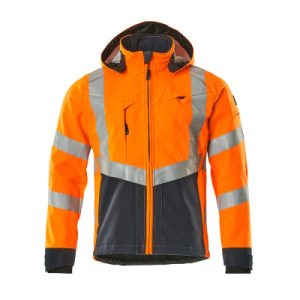 Blackpool Soft Shell Jacke, hi-vis Orange/Dunkelanthrazit