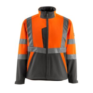 Kiama Softshell Jacke, hi-vis Orange/Dunkelanthrazit