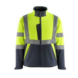 Kiama Softshell Jacke, hi-vis Gelb/Schwarzblau