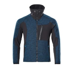 Strickjacke ADVANCED, Dunkelpetroleum/Schwarz