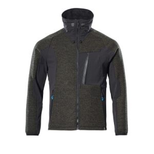 Strickjacke ADVANCED, Moosgrün/Schwarz