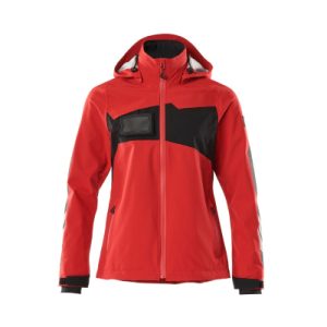 Damen ACCELERATE Jacke, Verkehrsrot/Schwarz