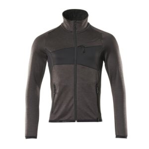 Fleecepullover ACCELERATE, Anthrazit/Schwarz