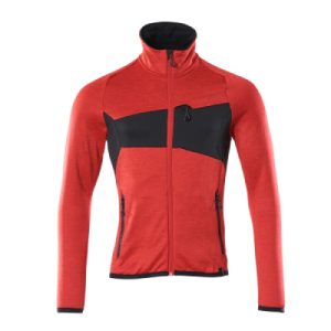 Fleecepullover ACCELERATE, Rot/Schwarz