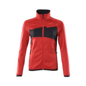 Damen ACCELERATE Fleecejacke, Verkehrsrot/Schwarz