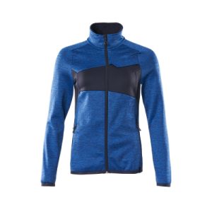 Damen ACCELERATE Fleecejacke, Azurblau/Schwarzblau
