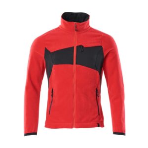 Fleecejacke ACCELERATE, Verkehrsrot/Schwarz