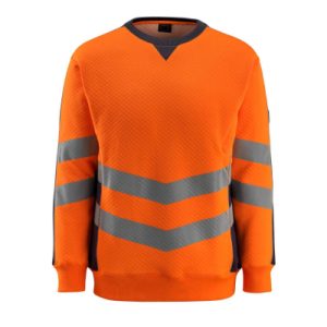 Sweatshirt SAFE SUPREME, hi-vis Orange/Dunkelanthrazit