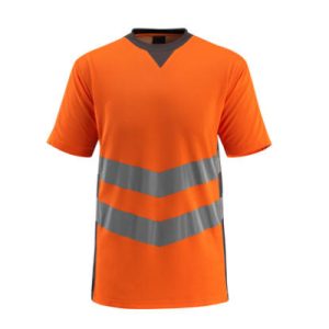 T-Shirt SAFE SUPREME, hi-vis Orange/Dunkelanthrazit