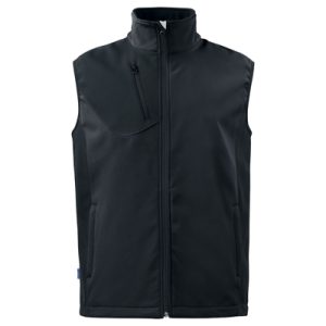 PROJOB Softshell Weste mit Kontrastelementen, Schwarz