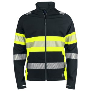 PROJOB Wetterfeste Softshell Jacke, Gelb/Schwarz