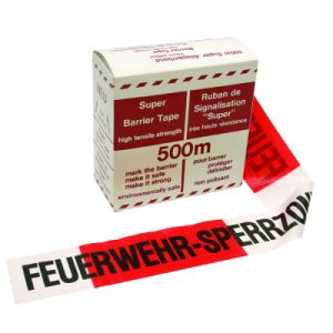 Absperrband 500m r/w «FEUERWEHR-SPERRZONE»