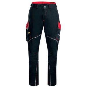 Arbeitshose Feuerwehr, rot/schwarz