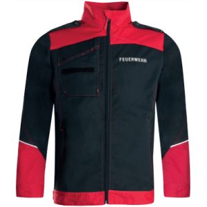 Bundjacke Feuerwehr, schwarz /rot