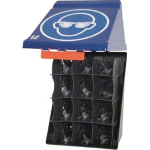 GEBRA Box Maxi für Schutzbrillen, blau, für 12 Brillen