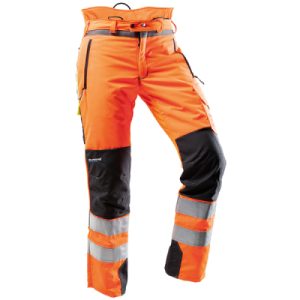 Schnittschutzhose PFANNER, HiVis orange/schwarz