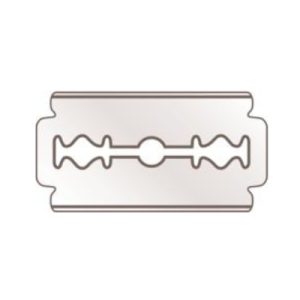 Industrieklinge Nr. 13510, 0,10 mm, rostfrei, teflonisiert