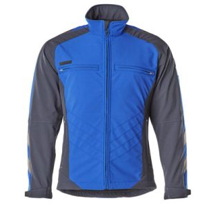 Dresden UNIQUE Softshelljacke, Kornblau/Schwarzblau