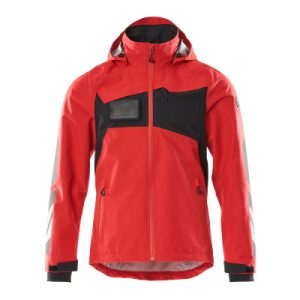 Hard Shell Jacke ACCELERATE, Verkehrsrot/Schwarz