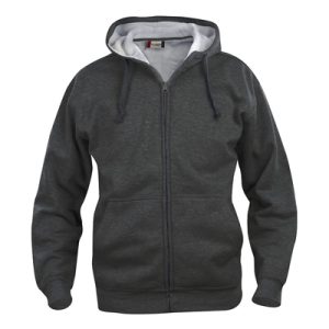 CLIQUE Basic Hoody Full Zip, Anthrazit