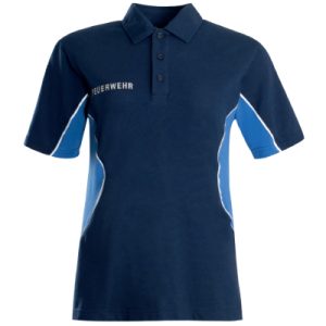Poloshirt Feuerwehr, marine /royal
